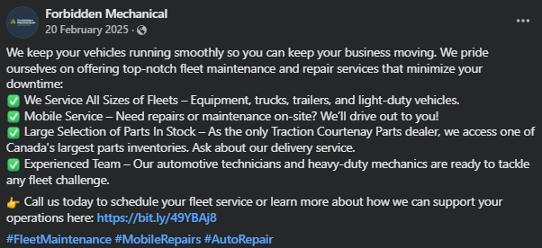 A Forbidden Mechanical post Josh made through the Hemera Growth Group project