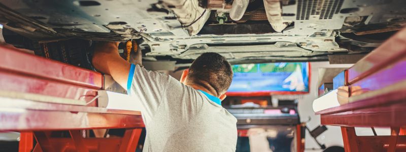 A mechanic picture to represent marketing project for Forbidden Mechanical Josh Ackermann did with Hemera Growth Group